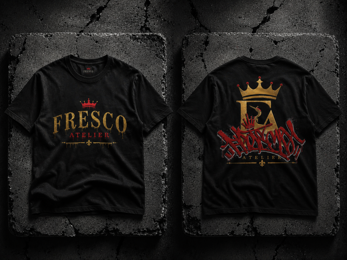 The Gold Standard Heavy Tee - Front and Back mockup