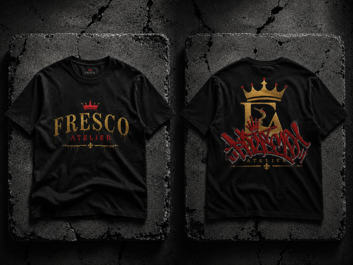 The Gold Standard Heavy Tee - Front and Back mockup
