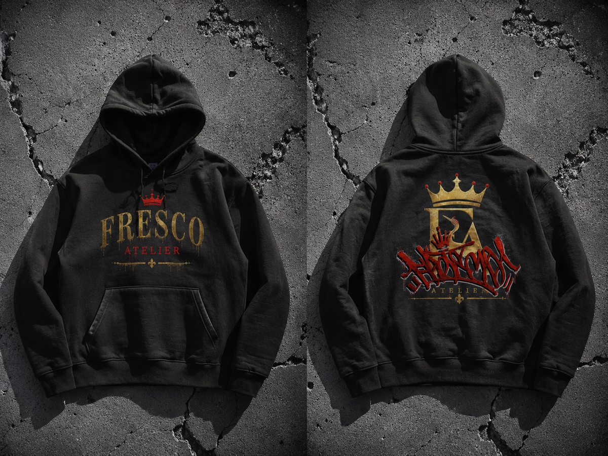 The Gold Standard Heavy Hoodie - Front and Back mockup